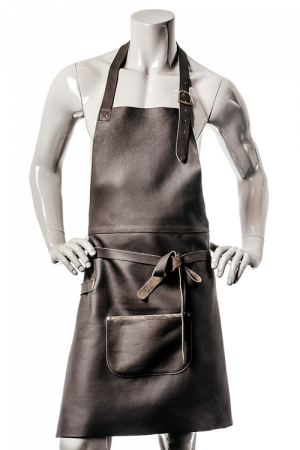 DeLuxe Leather Apron Dark Brown
